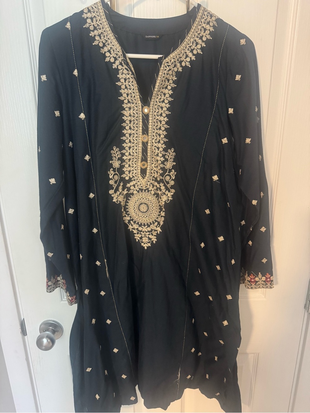 Navy Blue Sapphire Kurta (Size M)